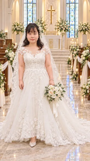 Tomako in a wedding dress — Photo 26