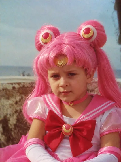 Me when i was a boy, in Sailor outfit, and AI chibiusa crossdressing, the crossdressing was tomako's idea — Photo 30